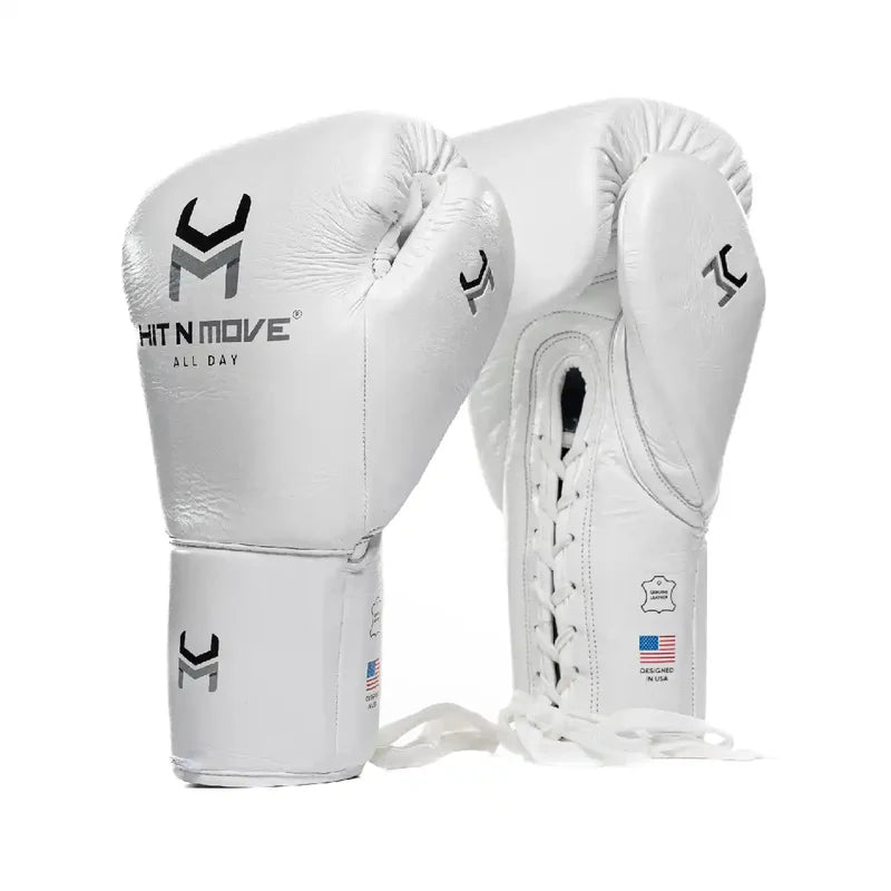 Guantes de cintas Hit N Move ALL DAY Pro (Hibrido), Blanco/Gris