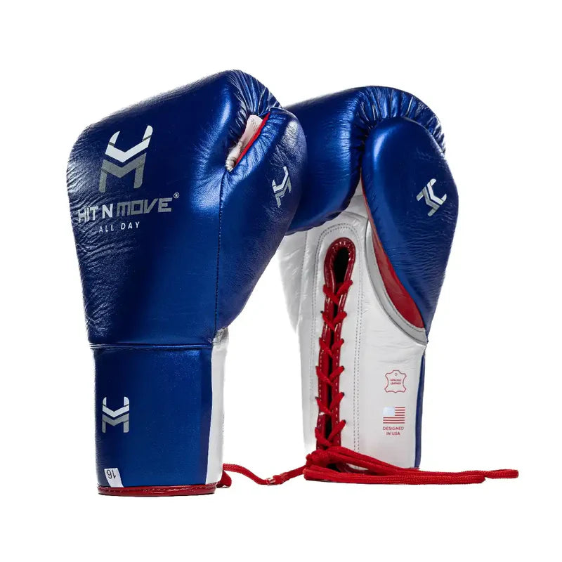 Guantes de cintas Hit N Move ALL DAY Pro (Hibrido), Azul Metálico