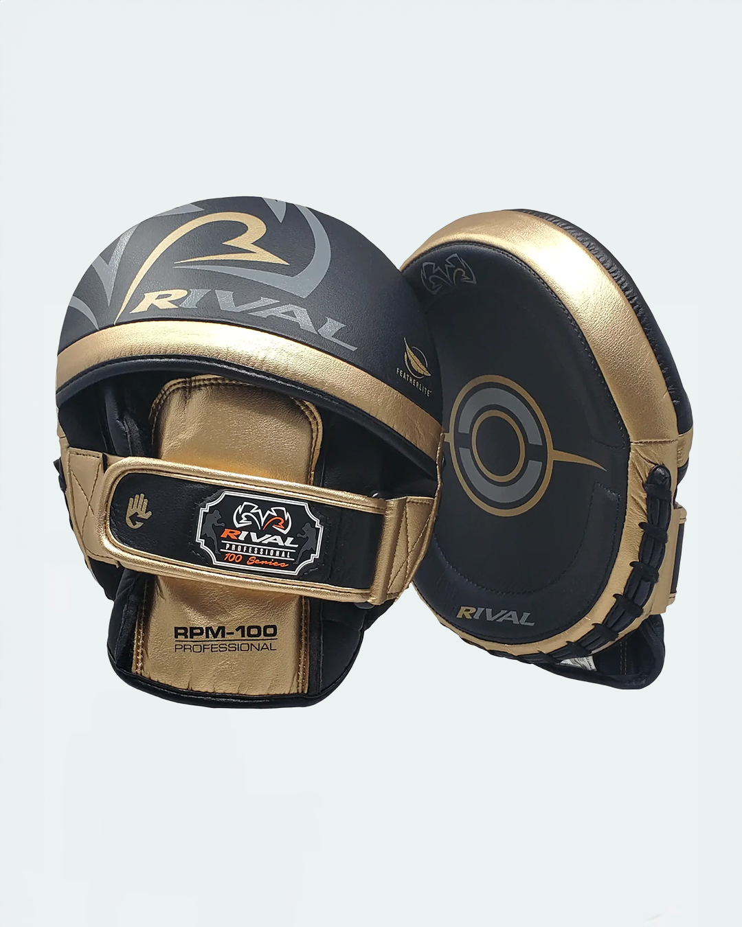 Manoplas Rival RPM100 Pro, Negro/Dorado