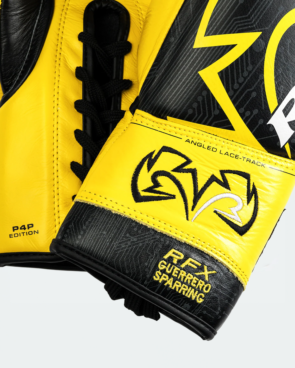 Guantes Rival RFX-Guerrero P4P, Negro/Amarillo