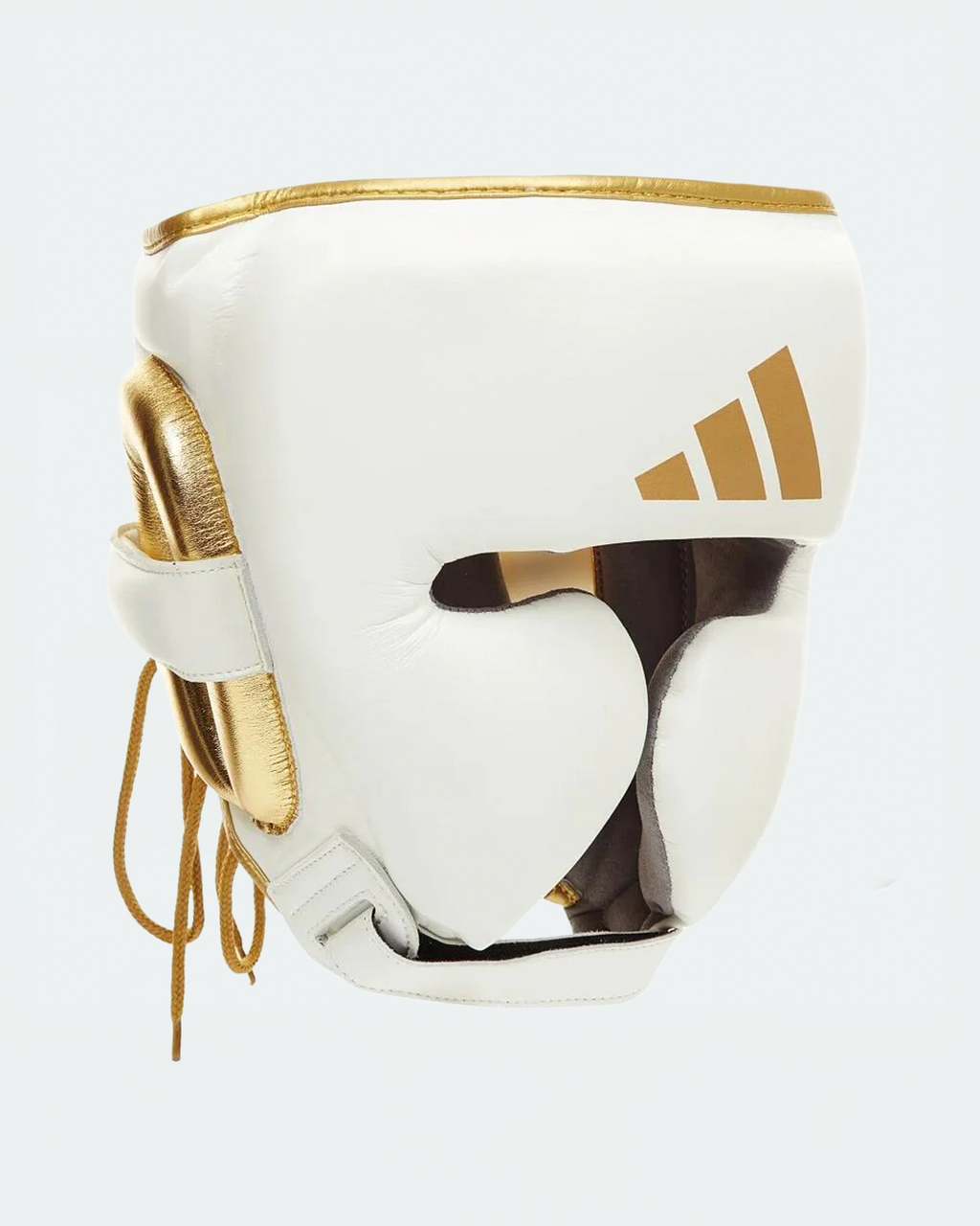 Careta de Pòmulos Adi Star Pro, Blanco/Dorado (Piel)