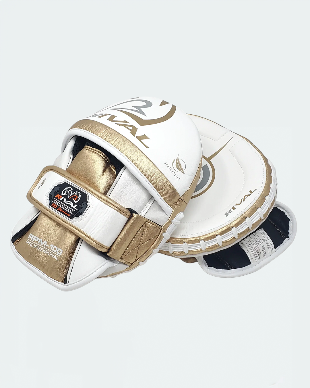Manoplas Rival RPM100 Pro, Blanco/Dorado