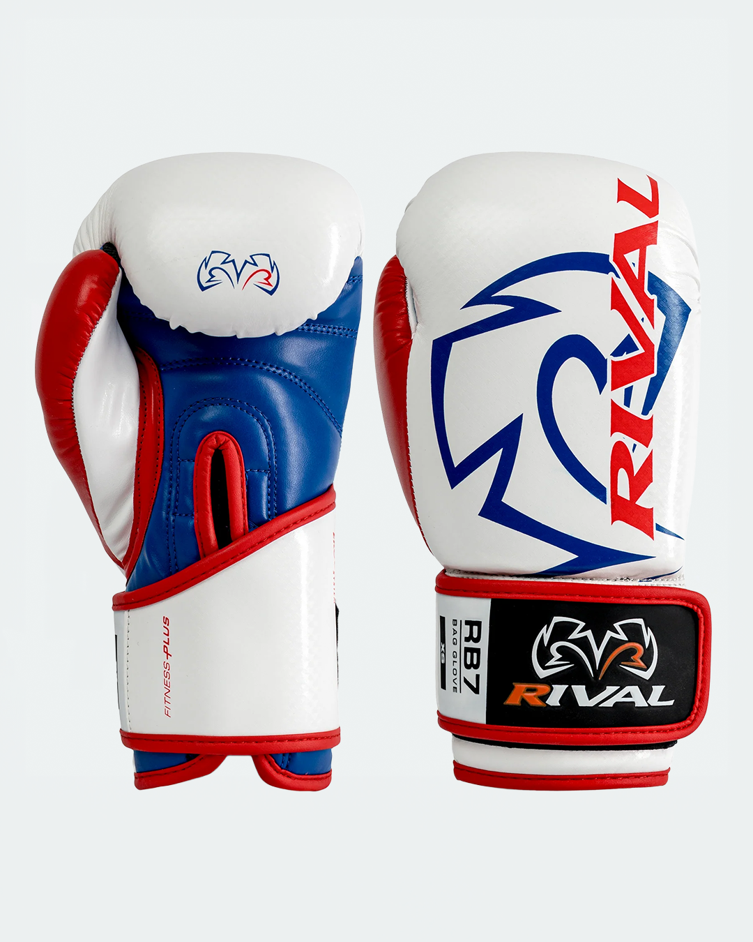 Guantes Rival RB7 Fitness Plus, Blanco/Rojo/Azul