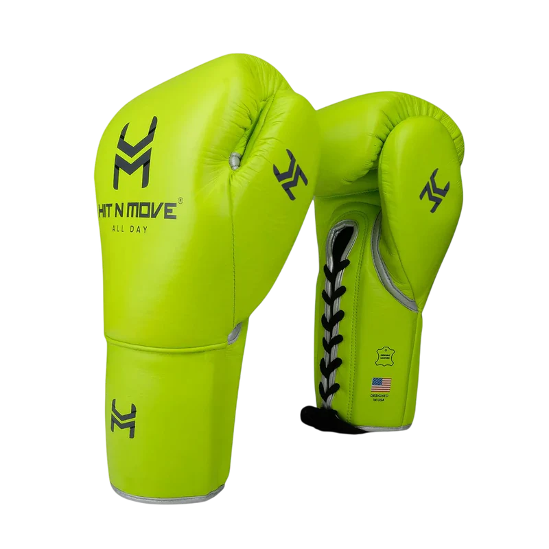 Guantes de cintas Hit N Move ALL DAY Pro (Hibrido), Verde Neón