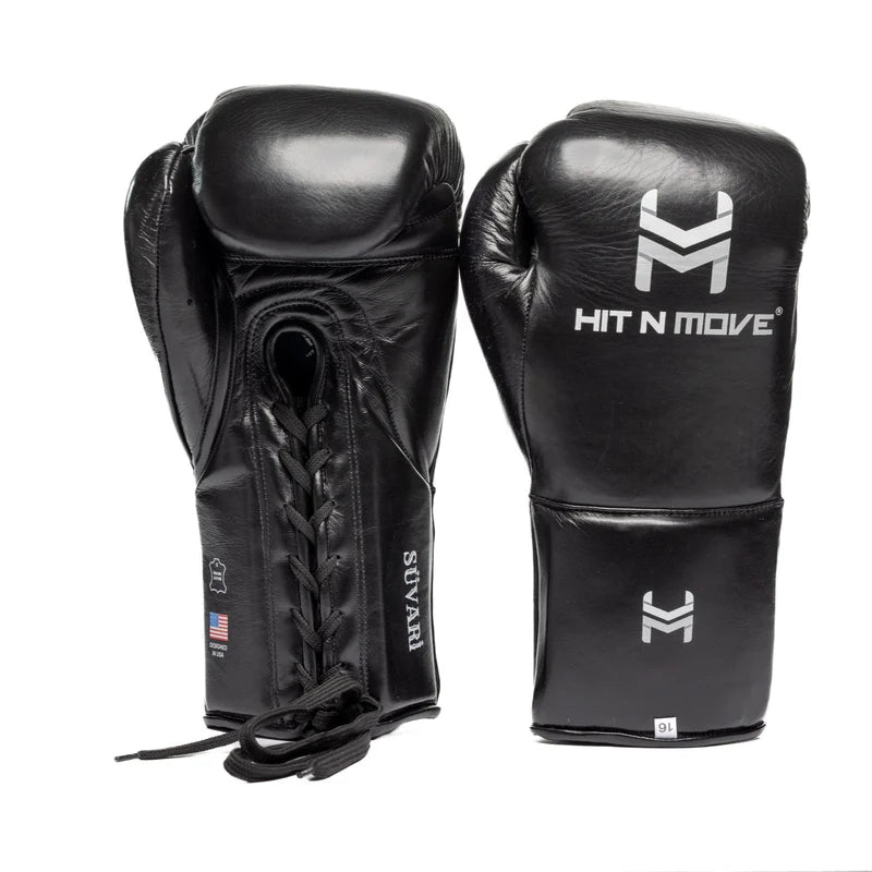 Guantes de cintas Hit N Move de Crin de Caballo (Suvari), Negro