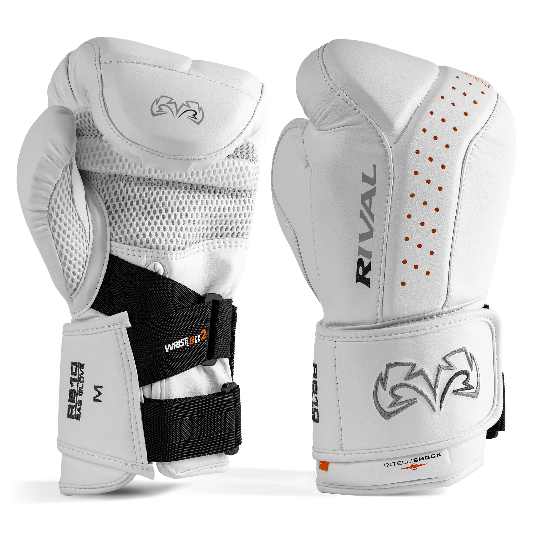 Guantes Rival RB10 Intelli-Shock, Blanco