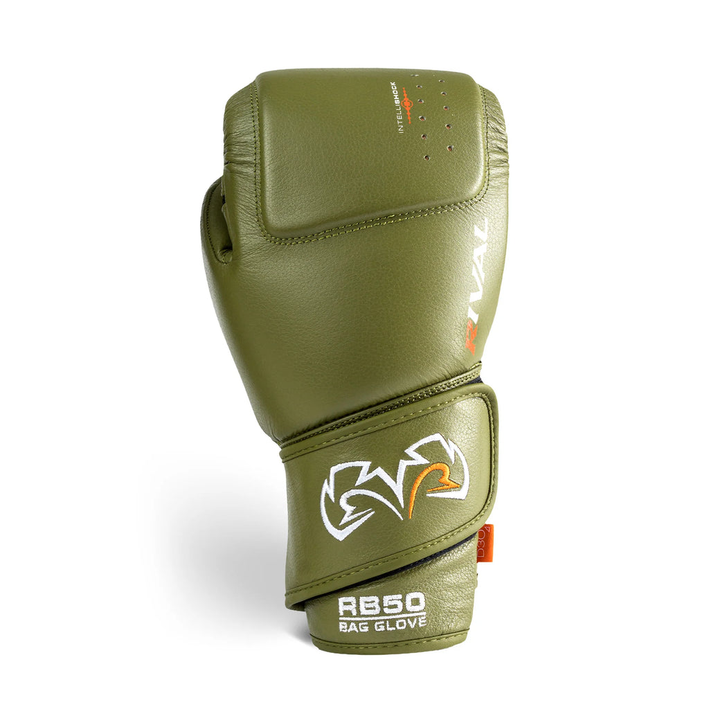 Guantes Rival RB50 Intelli-Shock, Khaki