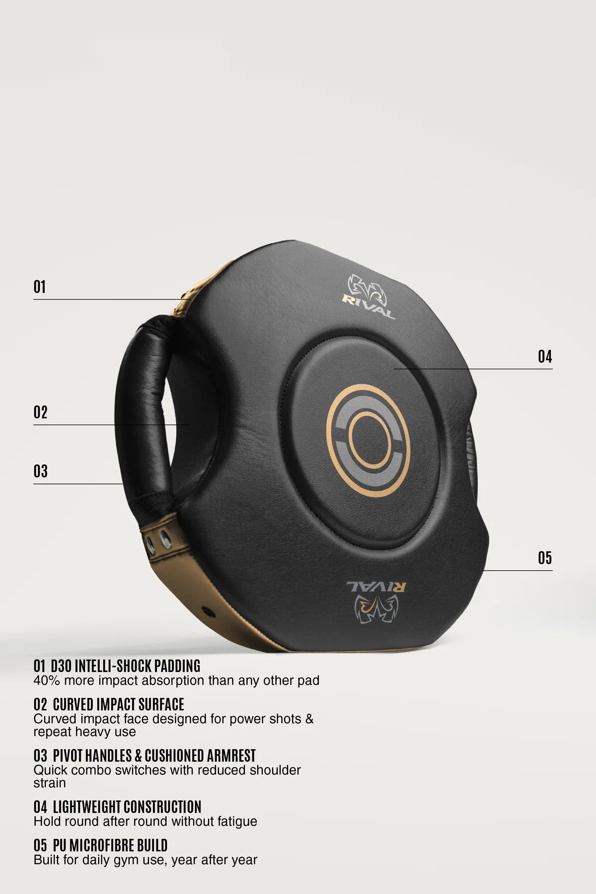 Gobernadora Rival RPS100, Negro/Dorado