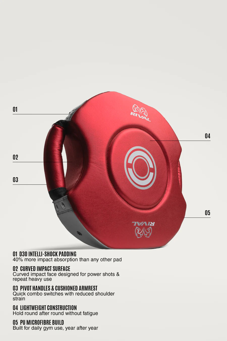 Gobernadora Rival RPS100, Rojo/Plata