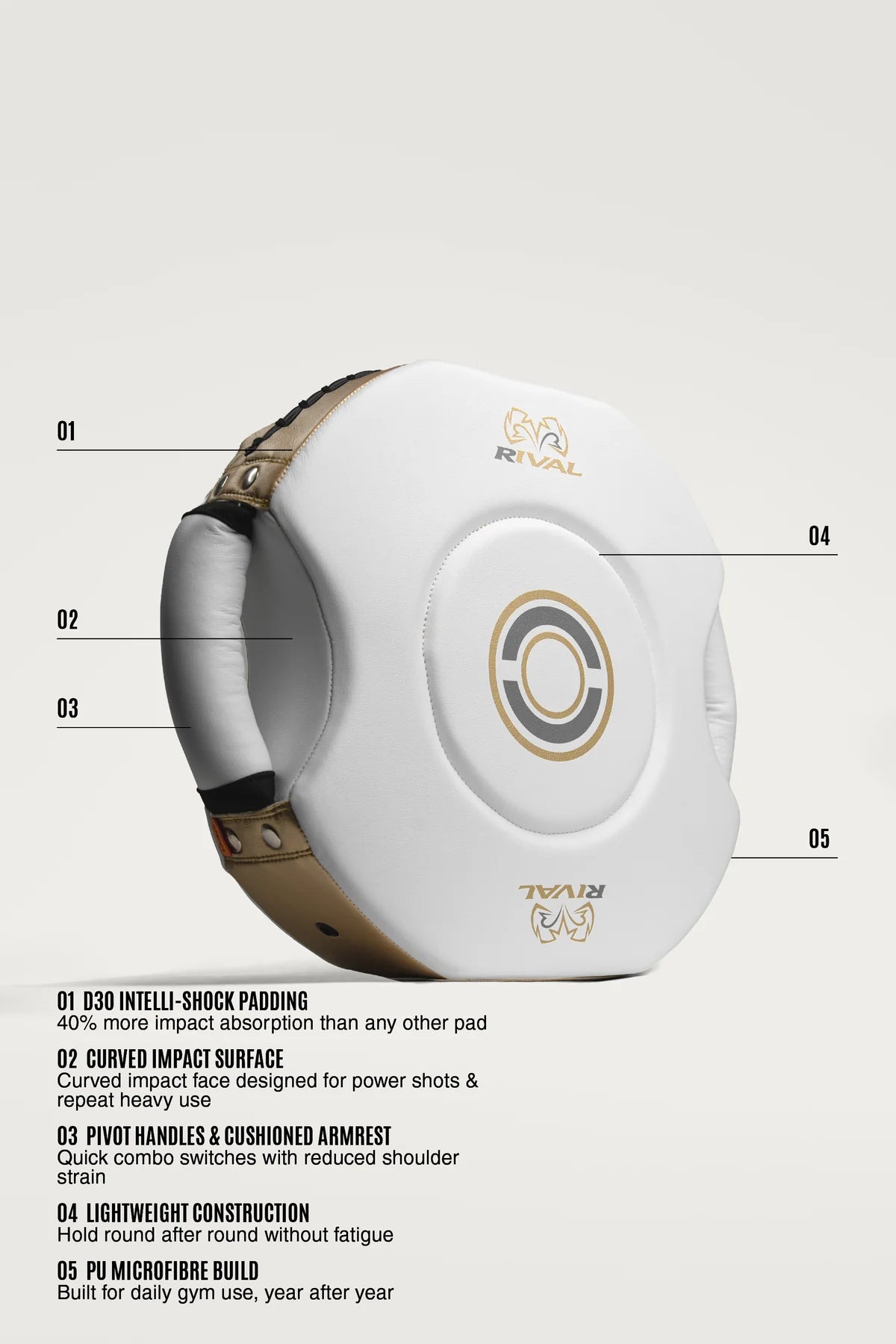 Gobernadora Rival RPS100, Blanco/Dorado