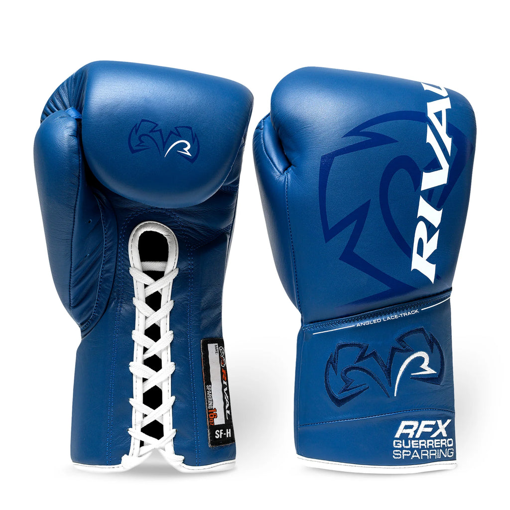 Guantes de Sparring Rival RFX-Guerrero, Azul