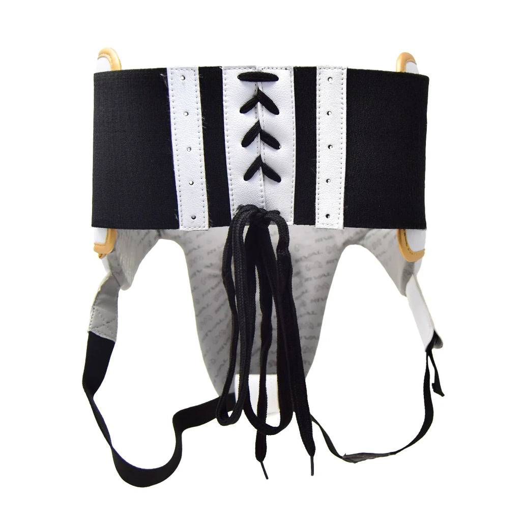 Copa Protectora de agujetas Rival RNFL100, Blanco/Dorado