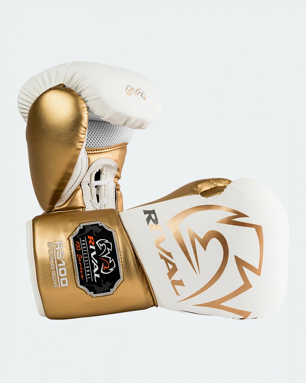 Guantes Rival RS100, Blanco/Dorado
