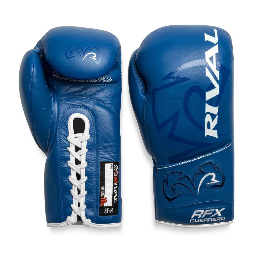 Guantes PRO de pelea Rival RFX-Guerrero, Azul