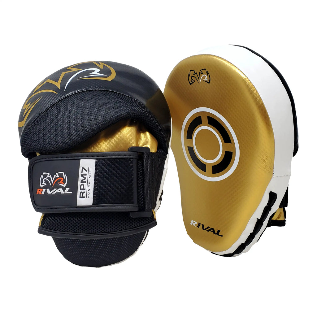 Manoplas Rival RPM7, Negro/Dorado