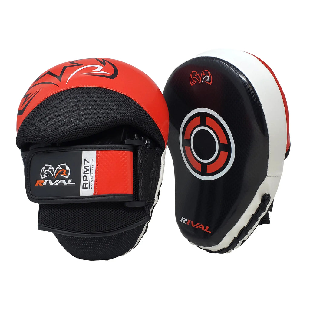 Manoplas Rival RPM7, Negro/Rojo