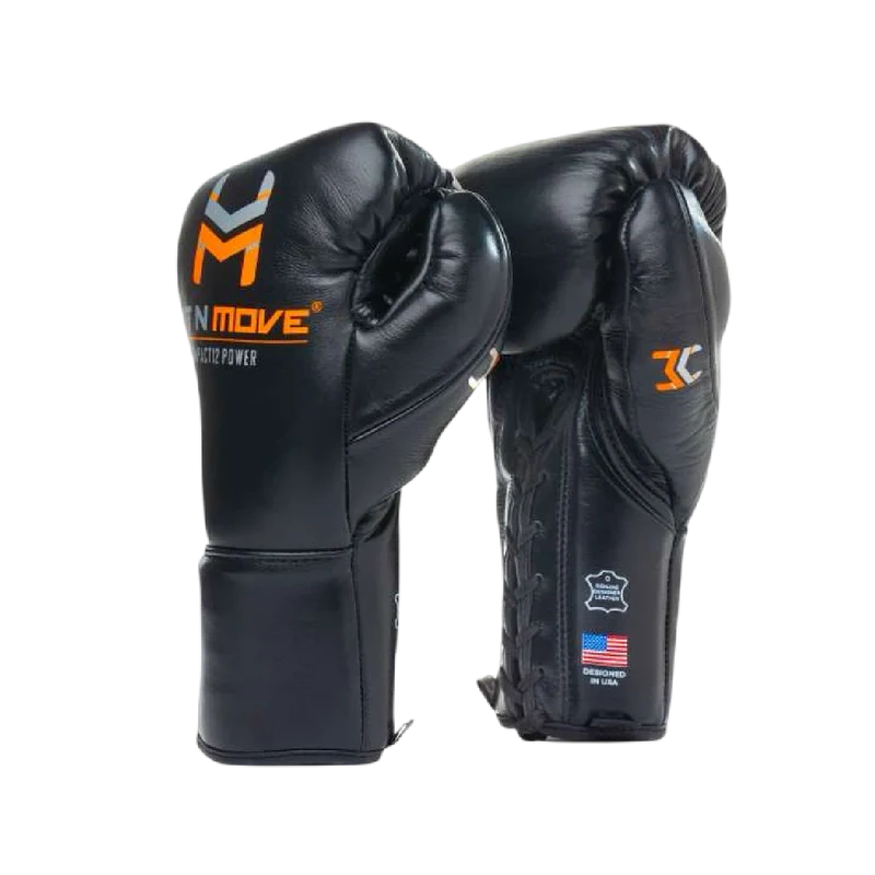 Guantes de acondicionamiento de 12 oz Hit N Move, Negro