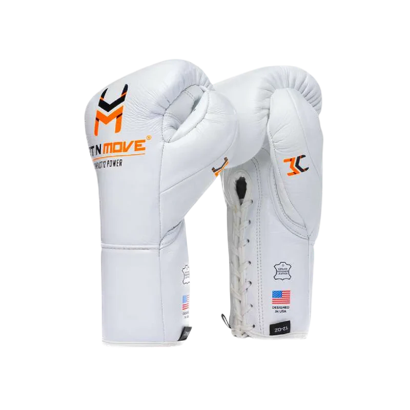Guantes de acondicionamiento de 12 oz Hit N Move, Blanco