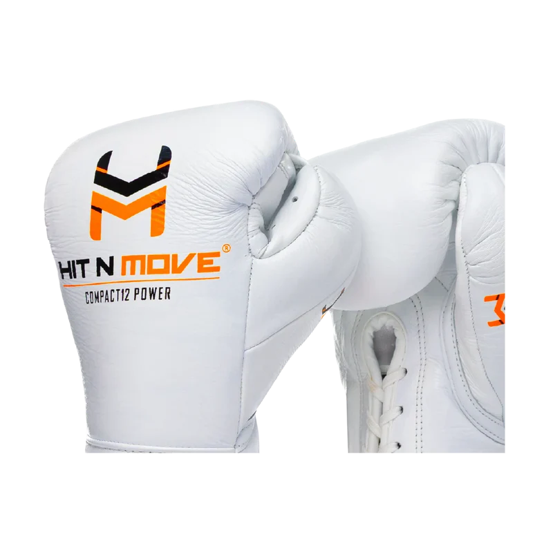 Guantes de acondicionamiento de 12 oz Hit N Move, Blanco