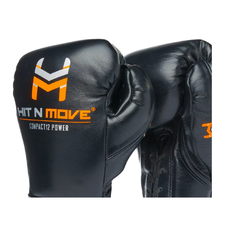 Guantes de acondicionamiento de 12 oz Hit N Move, Negro