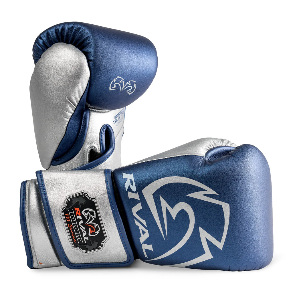 Guantes Rival RB100, Azul/Plata