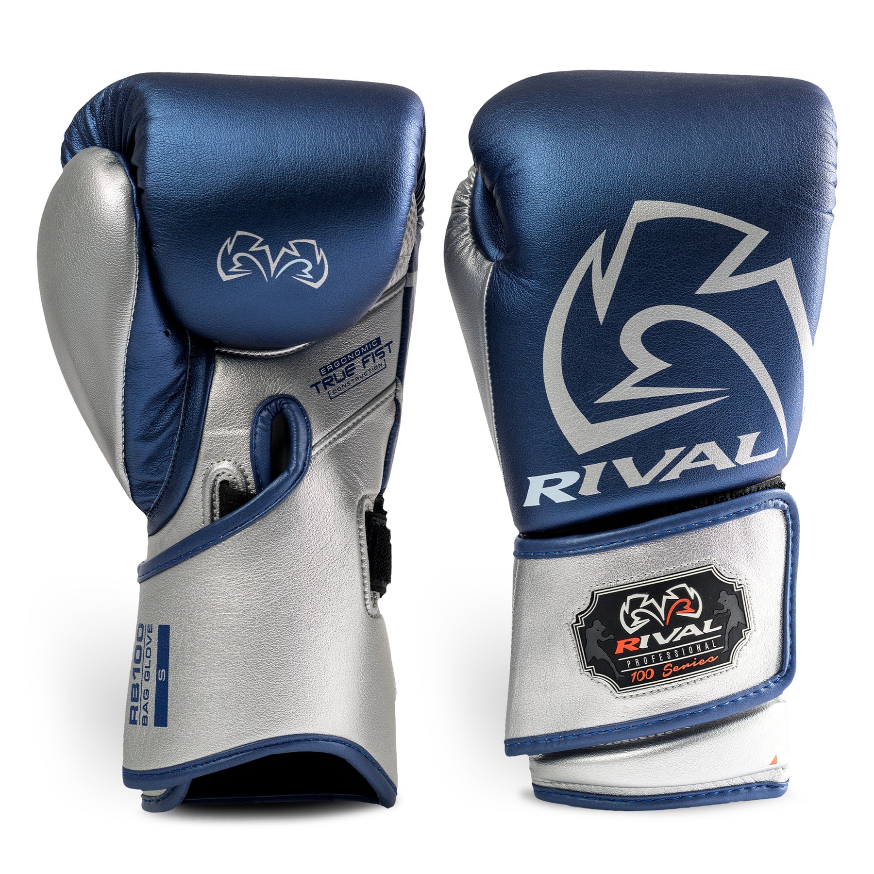 Guantes Rival RB100, Azul/Plata