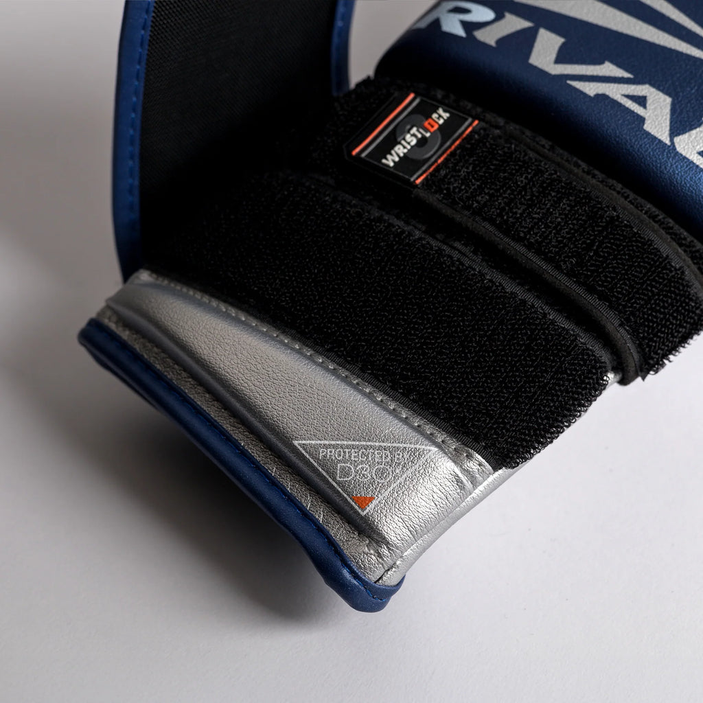 Guantes Rival RB100, Azul/Plata