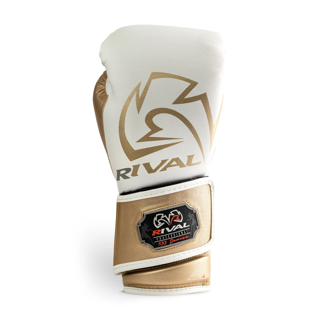 Guantes Rival RB100, Blanco/Dorado
