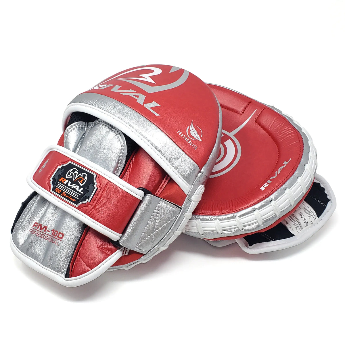 Manoplas Rival RPM100 Pro, Rojo/Plata