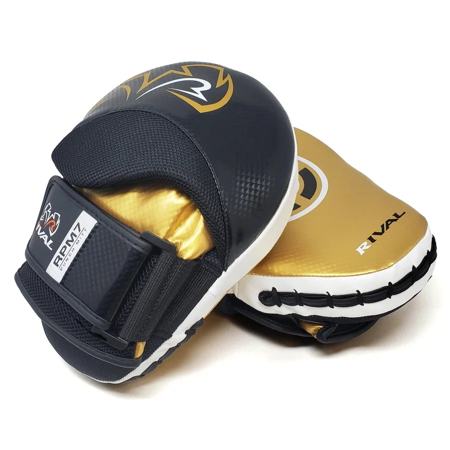 Manoplas Rival RPM7, Negro/Dorado
